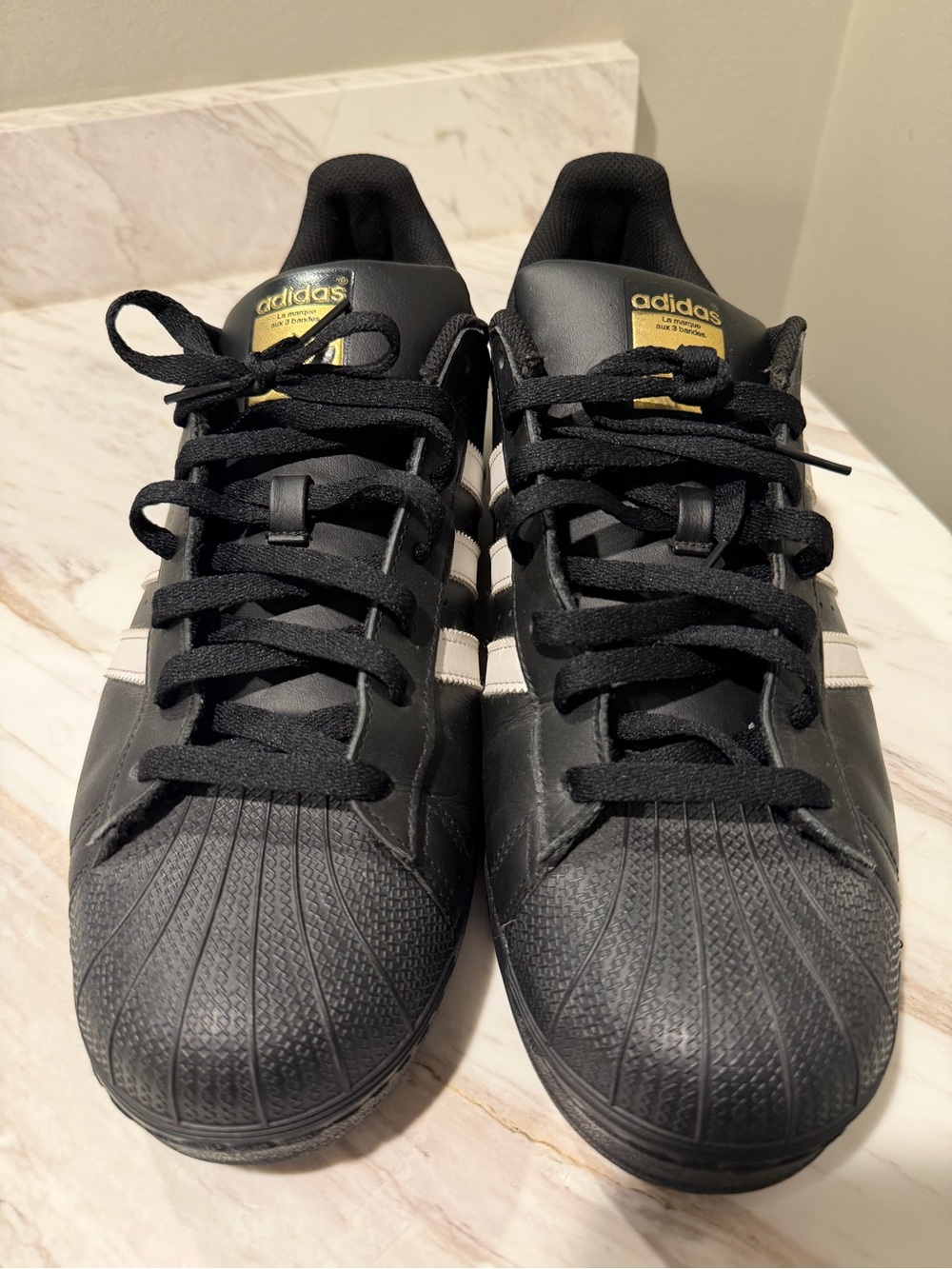 Adidas Superstar ADV Mens Shoes Core Black/Cloud White Size 13 Sneakers 3 Stripe - Picture 4 of 9